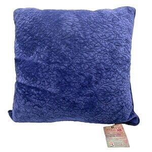 NWT Poetic Wanderlust Tracy Porter Blue and Green Velvet Pillow Cover 20" x 20"